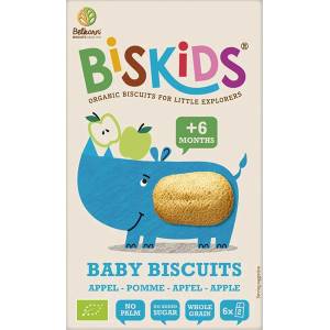 BisKids Био детски бисквити BisKids с вкус на ябълка, 6м +, 120 g (2032514)