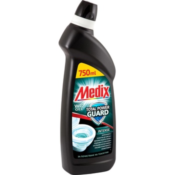 Medix Препарат за почистване на тоалетни Total Power Guard Intense, гел, черен, 750 ml (3801003001233)
