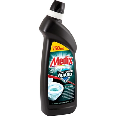 Medix Препарат за почистване на тоалетни Medix Total Power Guard Intense, гел, черен, 750 ml (3801003001233)