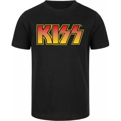 Metal-kids tričko metal Kiss Logo 4C čierna