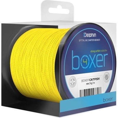 Delphin šnúra Boxer 4 Fluo Žltá 250m 0,60mm 52,6kg
