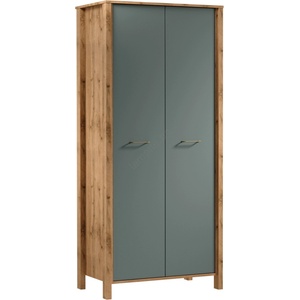 Gala Meble Комод MENTA 90x200x53 см дъб вотан/зелен (GM0049)