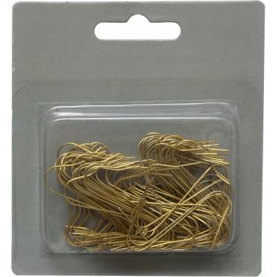 Atmosphera Háčiky na zavesenie vianočných ozdôb, kovové, zlaté, 100 KUSOV, 8 cm