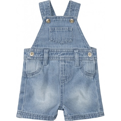 Lupilu Dětské kalhoty s laclem BIO světle modrá