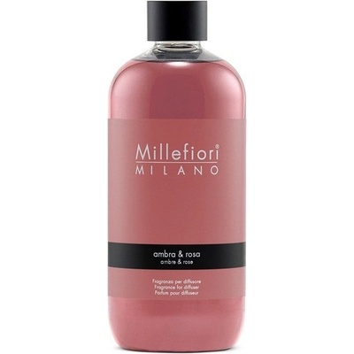 Millefiori Milano Ambra & Rosa náplň pro aroma difuzér 500 ml