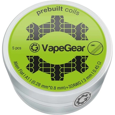 VapeGear predmotané špirálky Alien Flat A1 0,45ohm