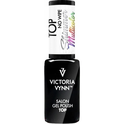 Vrchní lak na nehty hybridní Victoria Vynn Multicolor 8 ml s třpytkami