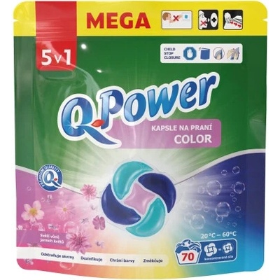 Q-Power prací kapsle Color 5v1 70 PD