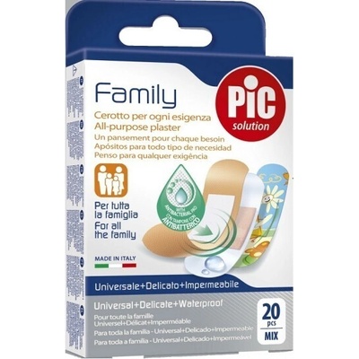 PIC Solution Дишащи пластири, Pic Solution Family Mix, Pads 3 Types, 20 pcs
