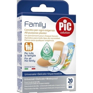 PIC Solution Дишащи пластири, Pic Solution Family Mix, Pads 3 Types, 20 pcs