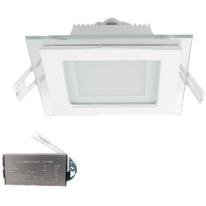 ELMARK Led ПАНЕЛ КВАДРАТ СЪС СТЪКЛО 18w 4000k+ АВ (99led644e)