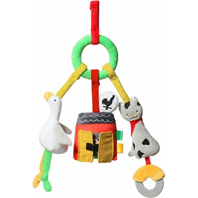 BabyOno závesná edukačná hračka na kočík On The Farm