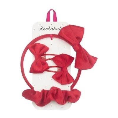 Rockahula Kids Sada do vlasov Bow School Red