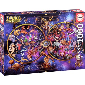 Educa Неонов пъзел Educa от 1000 части - Съзвездия (EDU19561)
