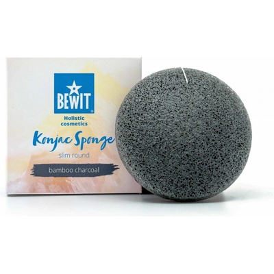 Bewit konjaková houbička Body Sponge bambusové Uhlí