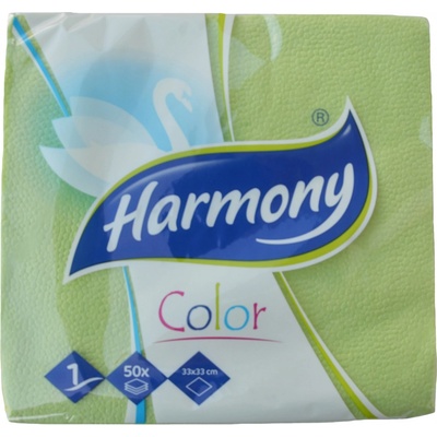Harmony ubrousky zelené 50ks 33x33cm
