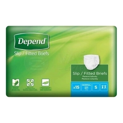 Depend Slip Normal S Plienkové nohavičky zalepovacie 15 ks