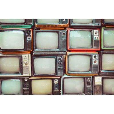 DIMEX ART Флизелинов фототапет ретро телевизори 375 x 250 см