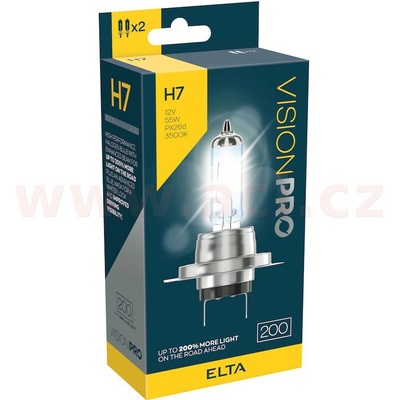 Elta 12V H7 55W Px26d VisionPro 2 ks
