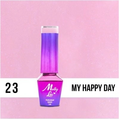 Allepaznokcie MollyLac gél lak 23 MY HAPPY DAY 5 ml