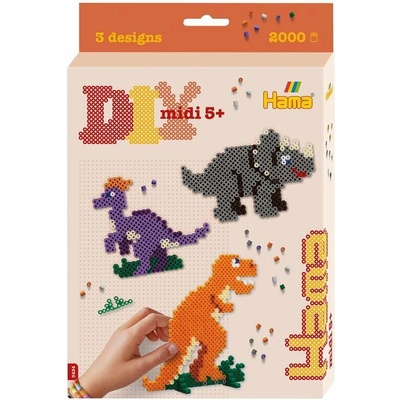 Hama koralky Hama Dárkový box Dino midi
