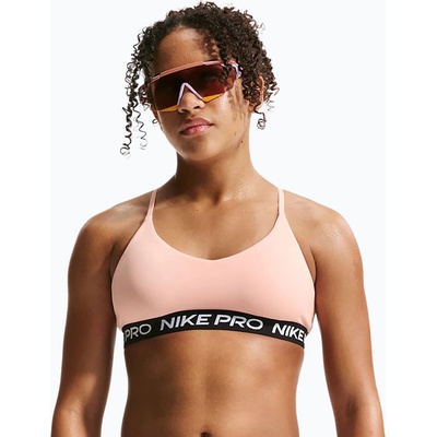 Nike Детски спортен сутиен Nike Pro Indy arctic orange/black/white