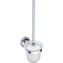 Bemeta RETRO Závěsná WC štětka s miskou 144313012 chrom / mléčné sklo