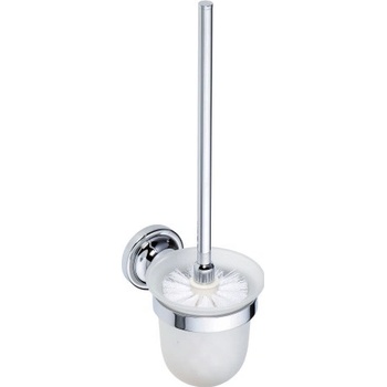 Bemeta RETRO Závěsná WC štětka s miskou 144313012 chrom / mléčné sklo