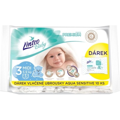 Linteo Baby Premium Midi 5-9 kg 5 ks