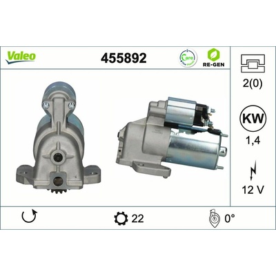 Štartér VALEO 455892