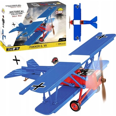Cobi 2994 Great War Fokker D VII, 1:32, 256 kostek