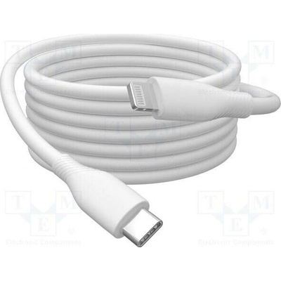 Digitus AK-600110-010-W USB 2.0; vidlice Apple Lightning,USB C vidlice, 1m, bílý