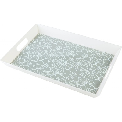 Livarno home Podnos květy šedá 50x35cm – Zboží Dáma