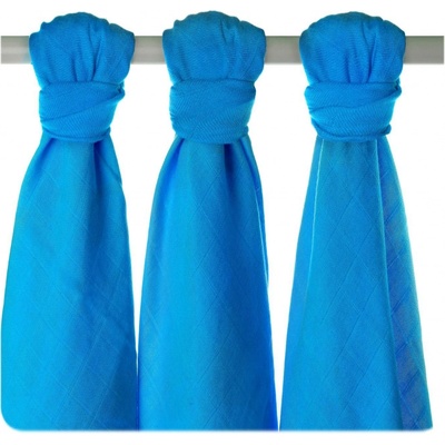Kikko Bambusové pleny 70 x 70 Cyan 3 ks