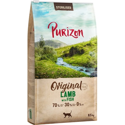 Purizon Sterilised Adult jehněčí s rybou bez obilnin 2 x 6,5 kg