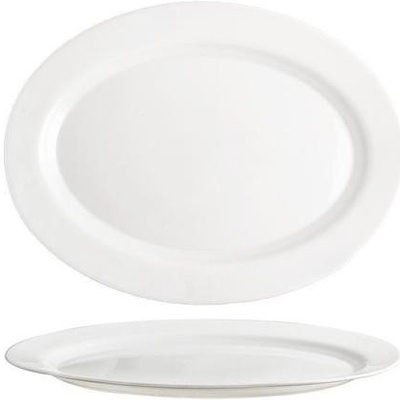 TORO tanier oválny Elba opálové sklo 36 cm