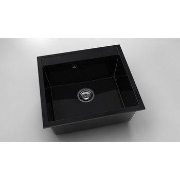 Image 1 of FAT Мивка Vanguard 226, Polymer marble, 12 Черен гранит, с включен сифон