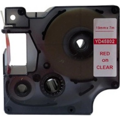 DYMO Следпродажбено обслужване DYMO D1 45802 19 мм x 7 м прозрачно червено