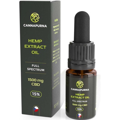 Cannapurna CBD olej CBD kvapky 15% full spectrum 10 ml