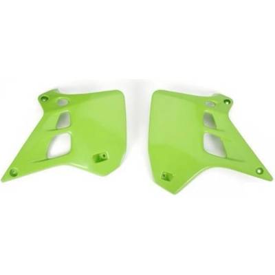 UFO kryty chladiče KAWASAKI KX 125 90-91 barva zelená