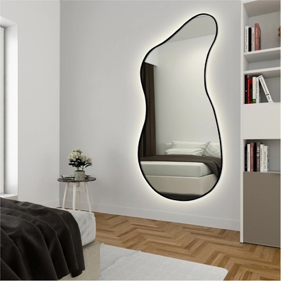 Alfaram Organicky tvarované zrkadlo s osvetlením - ANGELIT II V RÁME LED 61x140