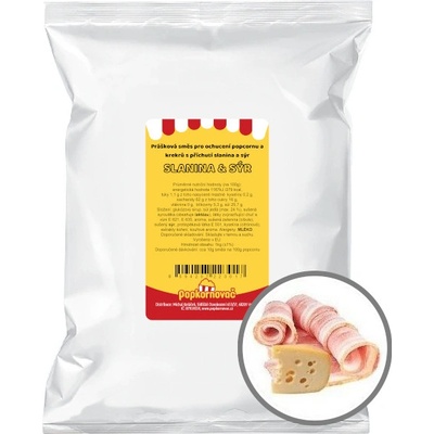 Popkornovač.cz Příchuť na popcorn Slanina a sýr 1 kg