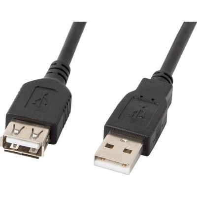 Lanberg CA-USBE-10CC-0018-BK USB 2.0 AM-AF, 1,8m, černý