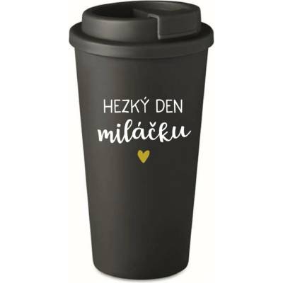 Giftela HEZKÝ DEN MILÁČKU černý termohrnek 475 ml