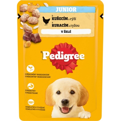 Pedigree Junior kuřecí s rýží v želé 100 g