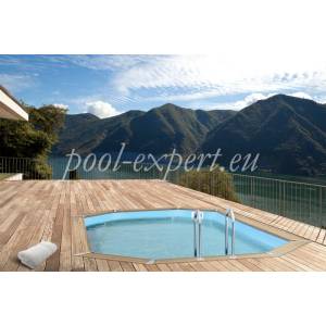 POOL EXPERT Овален дървен басейн 814 х 460 х 136 см