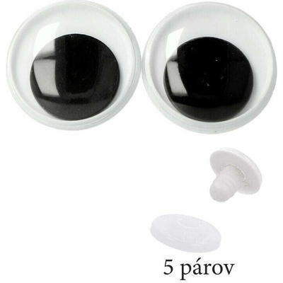 Natana bezpečnostní očka 18 mm 5 párů