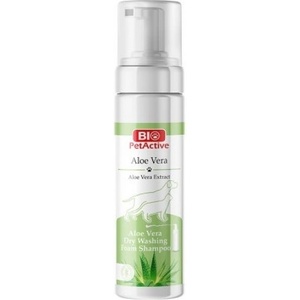 Bio PetActive Aloe Vera Dry Foam - сух шампоан - пяна с алое вера за кучета и котки, 200 мл, Турция - 50307