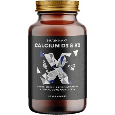BrainMax Calcium D3 & K2 vápník s vitamínem D3 & K2 90 rostlinných kapsúl