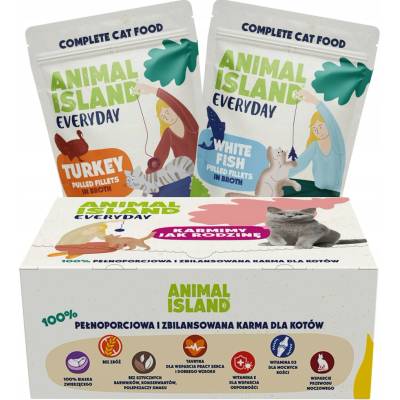 ANIMAL ISLAND krůta/bílá ryba 80x85 g